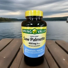 Saw Palmetto Prostate Health Dietary Supplement #200‼️ Spring Valley Whole Herb