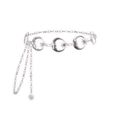Moon Metal Belt - Women Vintage High Waist Chain Gothic Sun  display picture 1