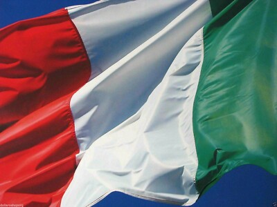 Bandiera Italia Tricolore 60x90cm da Esterno con Asta 100cm