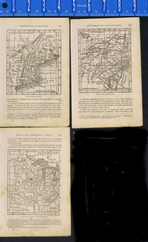 1870 U.S.Maps: New England, Middle States & Mississippi Valley -1870 History - Picture 1 of 2