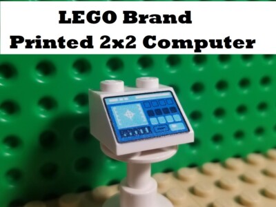 LEGO Minifigure Control Panel Radar Blue Batman Space Computer Screen Slope 2x2