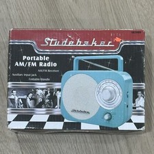 Studebaker Portable AM/FM Radio Black