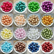 200pcs Top Quality Czech Glass Pearl Round Loose Beads 3mm 4mm 6mm 8mm 10mm 12mm