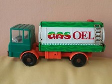 VINTAGE TRUCK MS-25 GAS OEL OILCISTERN TANKER TIN METAL TOY GERMANY 70s BENZOL