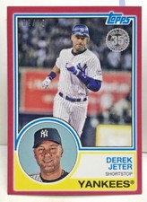 Derek Jeter 2018 Topps On Demand Mini 1983 All-Star #83-68 Pink / Red #'d 2/10