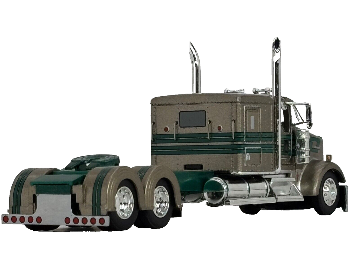 1/64 DCP GOLD/GREEN KENWORTH W900L FLAT TOP | eBay