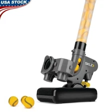 Portable Automatic Pitching Machine 26 Ball Capacity Training Tool Hitting Aid