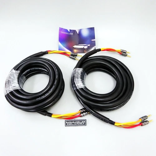 Mogami 3104 2pairs 5m Speaker Cable Banana Rhodium Plugs φ14.5mm OFC 4SQ NEW