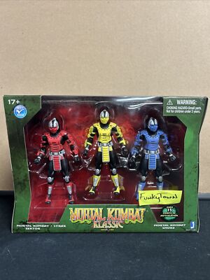 Mortal Kombat Klassic Cyrax Sektor Smoke 3-Pack Jazwares MIB | eBay
