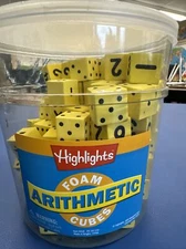 New Tub Foam Dice Math Dice, Numbers, and Operators (144) In Tub Arithmetic Cube