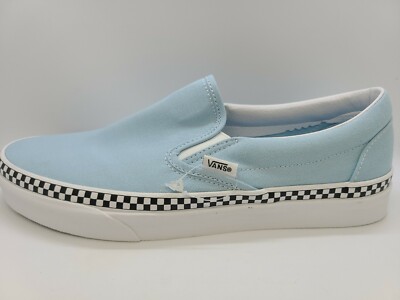 vans cool blue check foxing