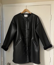 Nwot Na-kd And Lydia Tomlinson Women’s Leather Faux Fur Button Pu Coat