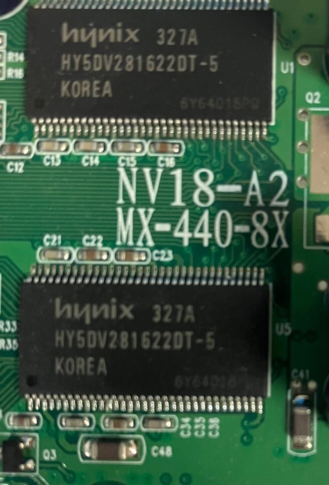 Vintage EVGA Geforce4 NV18-A2 64MB 8X DDR1 AGP Graphics Video Card MX-440-8X ~ - Image 4 of 4