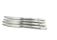 Oneida Ltd Rose Dinner Knives 8 1/2”Stainless Flatware Glossy Set Of 4