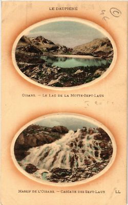 CPA OISANS - Massif de l'Oisans - See - Wasserfall (630138)