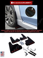 Rally Armor Ur Black Mud Flaps W Red Logo For 2012-2016 Subaru Impreza 4dr 5dr