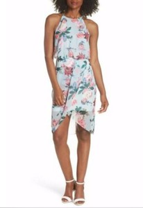 chelsea28 faux wrap dress