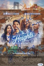 "In the Heights" Cast AUTOGRAPHS Signed 8x12 Photo - Anthony Ramos +7 ACOA