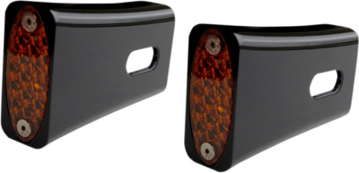 2012-2017 for Harley Softail Slim FLS Strut LED Marker Light Black/Amber