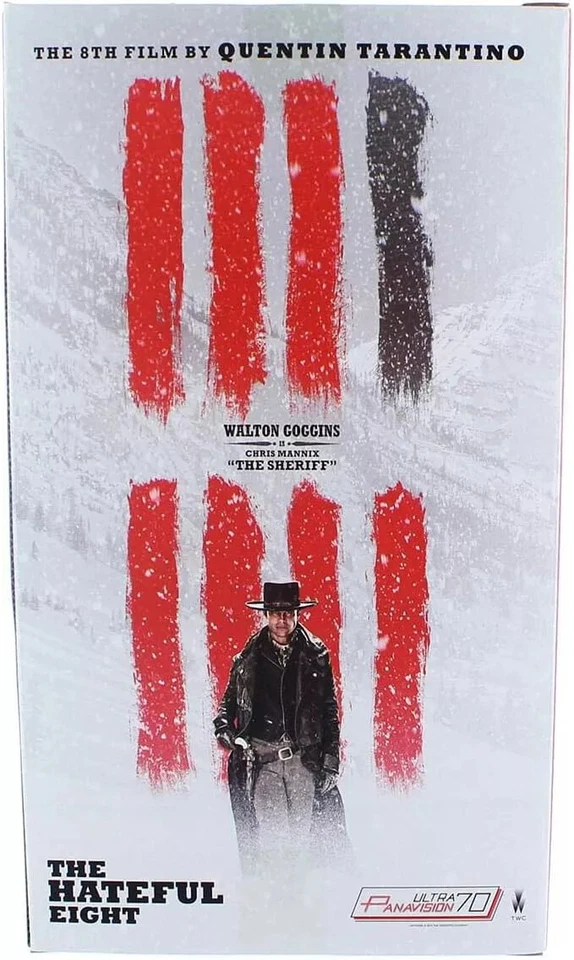 Cowboy Western Hateful Eight Sheriff Chris Mannix Walton Goggins Clothed 20 cm N - Immagine 3 di 3