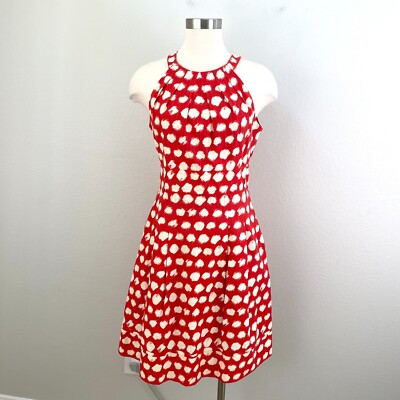 Eliza J Womens 6 Polka Dot Red Halter Dress Sleeveless Fit & Flare Pockets | eBay Eliza J Womens 6 Polka Dot Red Halter Dress Sleeveless Fit & Flare Pockets | eBay