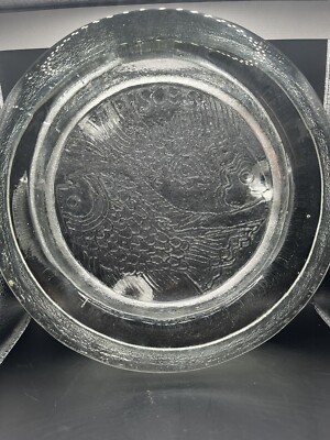 Pisces Art Glass Large Ashtray/ Dish  6+lbs