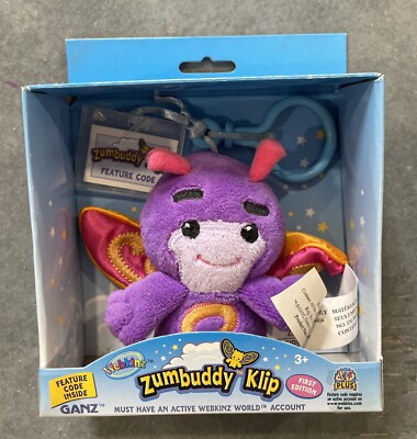 Ganz Zumbuddy Clip Zalo (Purple) First Edition w/Feature Code Inside - New