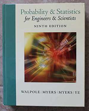 Probability and Statistics for - Hardcover, by Walpole Ronald E.; - Acceptable