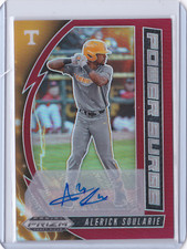 2020 Panini Prizm Draft Picks ALERICK SOULARIE Power Red AUTO Autograph RC 36/50