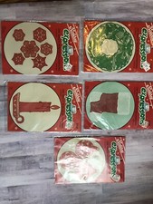 Vintage 1985 NOS Dritz Holiday Expressions Iron-On Appliqu  Kits LOT OF 5 NIP