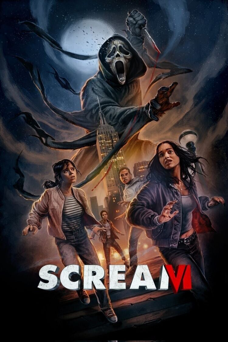 Scream 6 VI Red Blood Style Cast Poster Design Art Board Print