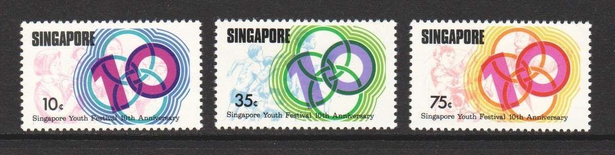 SINGAPORE 1976 10TH ANNIV. OF THE S'PORE YOUTH FESTIVAL COMP. SET
