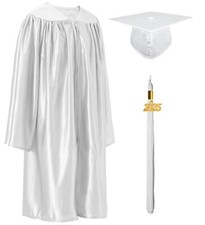 Kindergarten Graduation Cap and Gown Class of 2025 Shiny Set with Tassel for ...