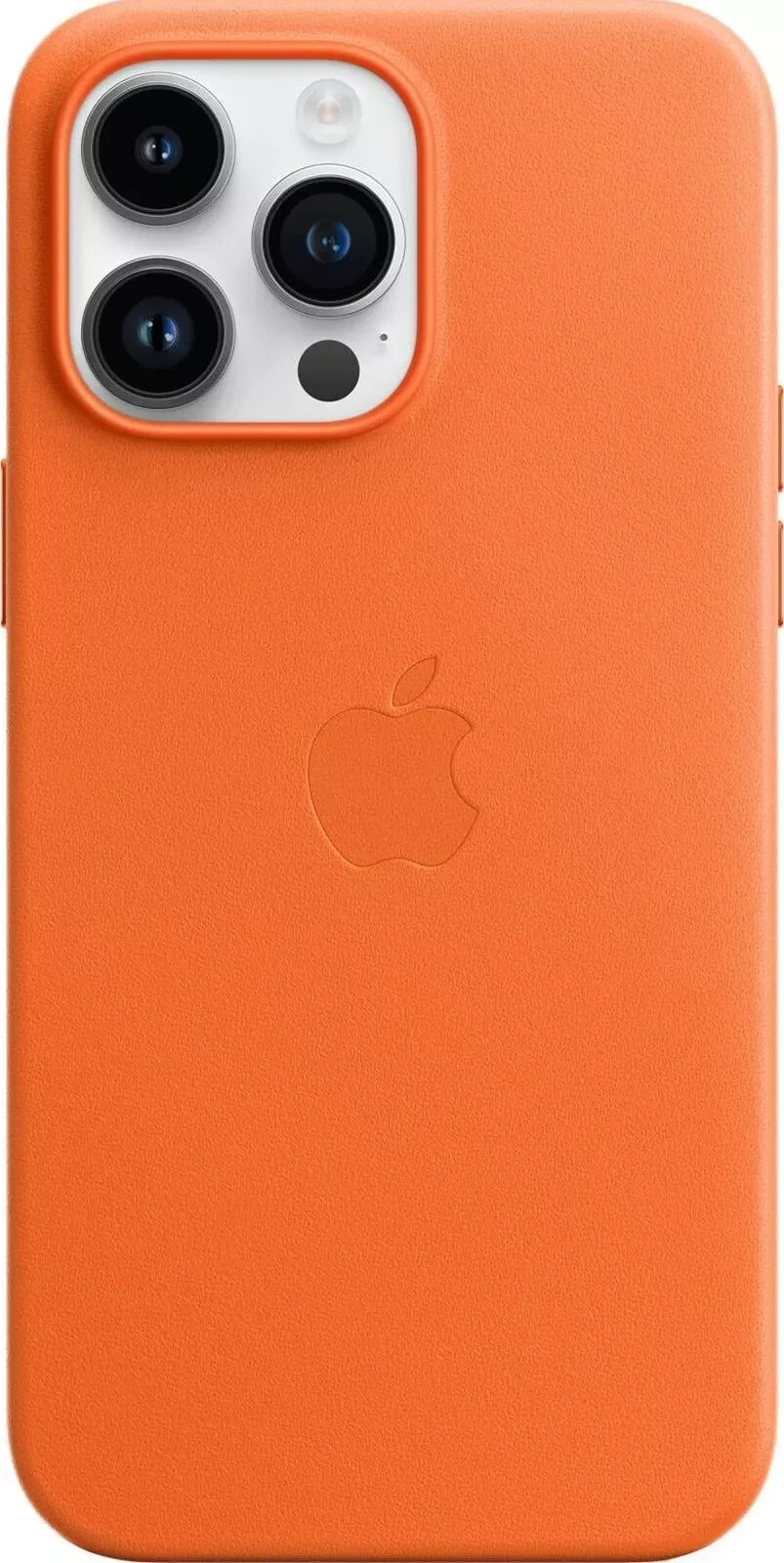 Apple Cover Copertina Custodia MagSafe pelle ORIGINALE iPhone 14 PRO MAX ARANCIO