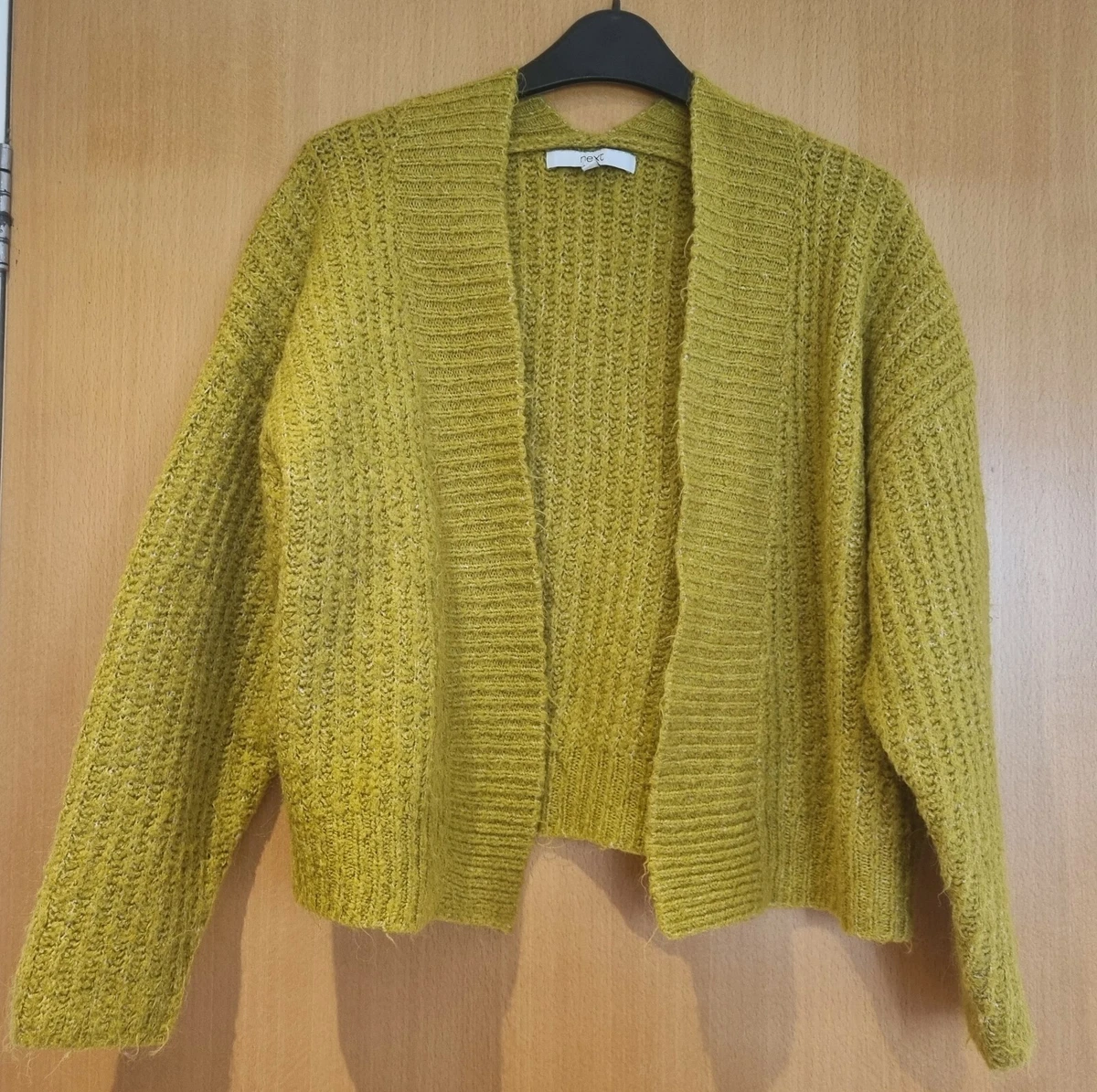 Mustard yellow chunky knit cheap cardigan