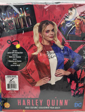 Suicide Squad Harley Quinn Costume Dc Comic Jacket Shirt Rubie Halloween Adult L