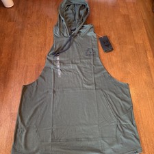 NEW Under Armour Project Rock Sleeveless BSR Hoodie Tank Size Large