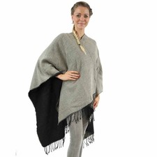 Antonio Wohlfühl-Poncho Damen Winter  beige