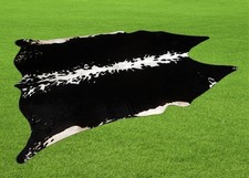 100% Genuine Cow hide Rug Area Carpet Skin Leather 21.75 sq.feet (54"x58") A 11