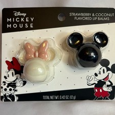 Disney Mickey Mouse Minnie Mouse Strawberry Coconut Lip Balm Set