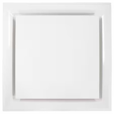 American Louver Str-Pq-10W 10 In Square Square Plaque Diffuser, White