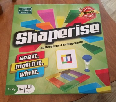 Shaperise Memory Spiel See It Match It Win It - KOMPLETT - GRÜN BRETTSPIEL C0.