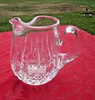 WONDERFUL VINTAGE Waterford Crystal Lismore Ice Lip CIDER Pitcher  SIGNED