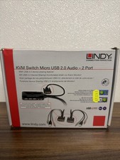 Lindy Micro KVM Switch USB 2.0 & Audio   2 Po...