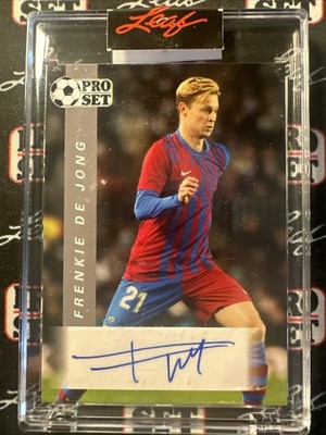 FRANKIE De JONG 2022 LEAF PRO SET SOCCER AUTOGRAPH BARCELONA | eBay