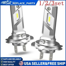 2/4x H7 LED Headlight Combo Bulbs Kit High + Low Beam 6500K Super White Bright