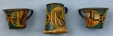 Vintage 1930s Ohio Art tin litho Little Red Riding Hood play set: 2 cups pitcher