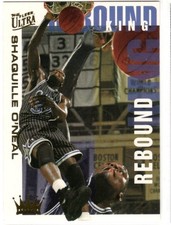 1994-95 Fleer Ultra Shaquille Shaq O'Neal REBOUND KING card #7 OF 10 NBA