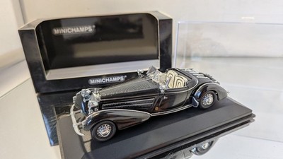Minichamps 1:43 Horch 855 Special 1938 Black Rare interior Prototype Rare OVP *
