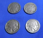 4  FULL DATE Buffalo Nickels!  3 1937 1 1935